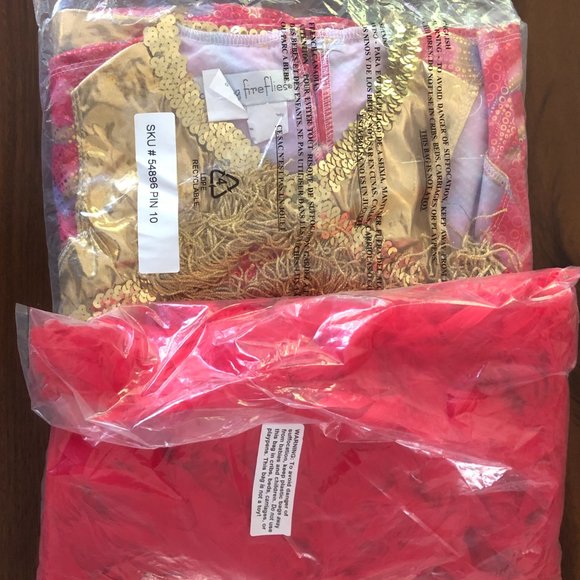 NEW CHASING FIREFLIES Girls SZ 8 70's Disco Queen Costume - Picture 2 of 5